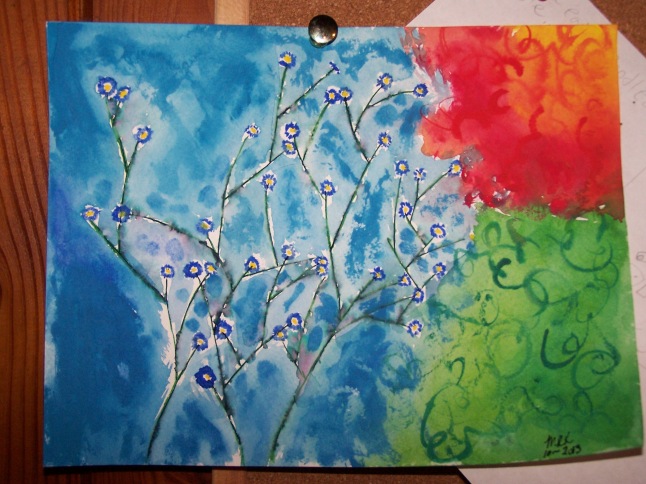 "Wildflower Memories" in watercolor by Melody K